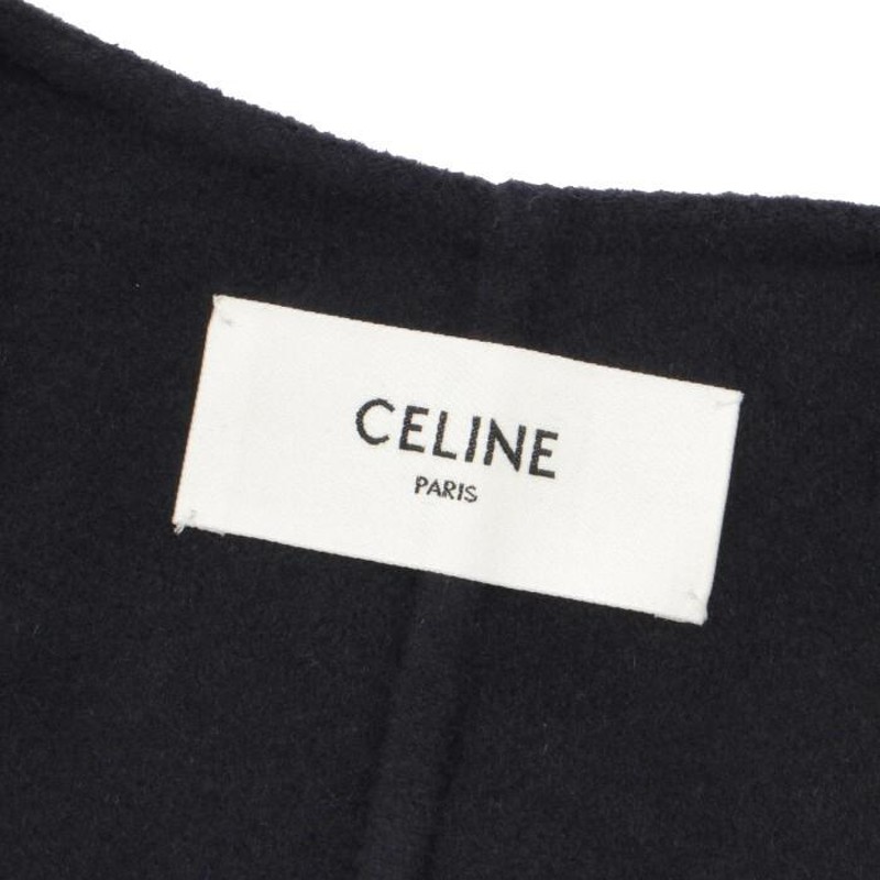 セリーヌ CELINE リバーシブル カラー コート ピュアカシミア ...