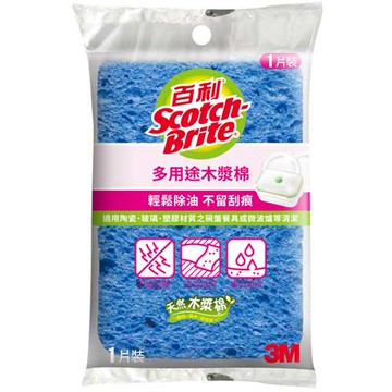 3M 百利 多用途天然木漿棉 1片裝