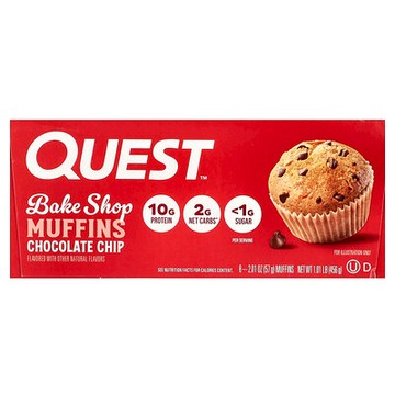 Quest Nutrition, 烘焙店鬆餅，巧克力碎，8 塊，每塊 2.01 盎司（57 克）