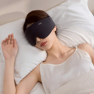 EVERY THINK｜空氣眼罩 360°立體遮光 柔軟親膚 透氣不悶熱 - 杏黃色