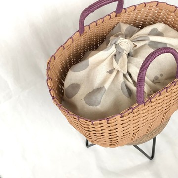 手提袋 吾妻袋 圓點 灰 SS / harunohi