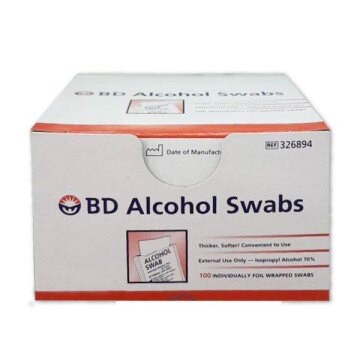 BD 必帝酒精棉片 100片/盒
