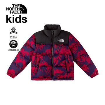 【新年款】經典1996兒童紅色DWR防潑水羽絨外套｜8CZNDE5