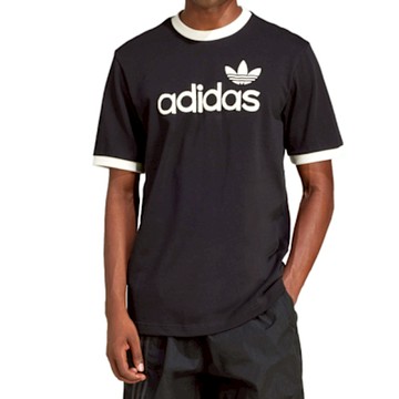 Adidas Simple Tee 男款 黑白色 運動 休閒 上衣 亞規 三葉草 圓領 短袖 JC8372