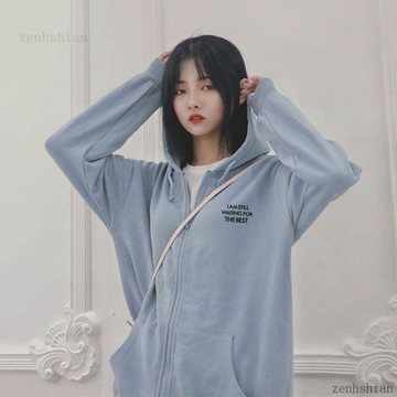 【台灣出貨】 拉鍊連帽外套女 薄款開衫 休閒百搭 慵懶風 寬鬆外套 薄外套 連帽外套 長袖上衣 運動外套 大碼外套 女裝