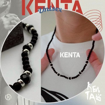 現貨✦黑磨砂串珠項鍊 中性 男生配件 珠珠項鍊 健太選物⋆˖°