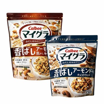Calbee 卡樂比 麥果樂麥片350g-任選(焦糖杏仁/杏仁可可)