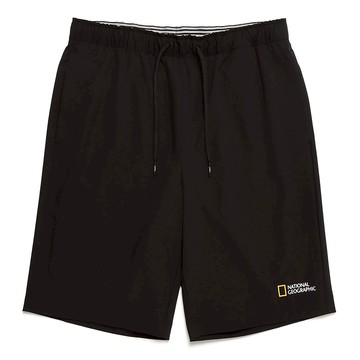 男女同款 CYPRUS 抽繩短褲 - 炭黑色