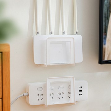 機上盒放置架 機頂盒 置物架 墻上投影儀 電視 wifi 免打孔 壁掛 收納支架 免打孔置物架 路由器放置架