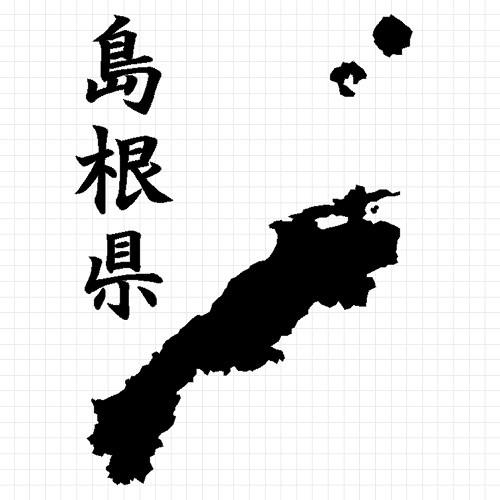 島根県 地図 ステッカー