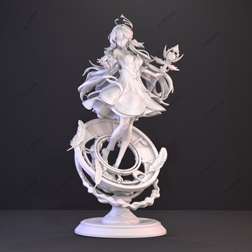 【台灣出貨】✨免運 崩壞星穹鐵道 知更鳥 GK白模未上色手辦3d打印擺件 diy白模