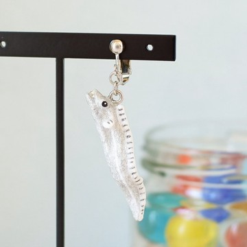 和紙飾品 耳夾/耳針 白帶魚 海魚