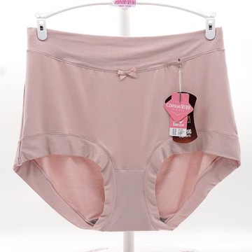 彩田內褲女高腰加肥加大胖M媽媽平角莫代爾包臀底褲石墨烯襠31787