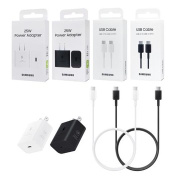 Samsung三星 原廠盒裝 25W超快充T2510+3A,1m 雙Type C線DA705 (適用S25 S24系列)