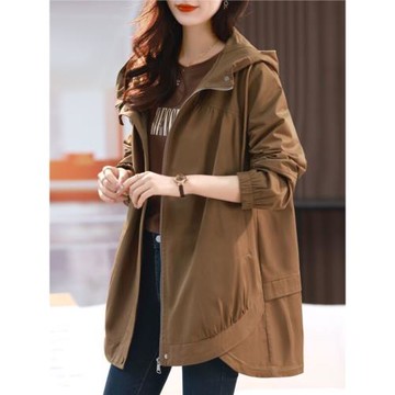 中長短外套女士裝早春秋季2025年新款爆款小個子媽媽風衣時尚上衣