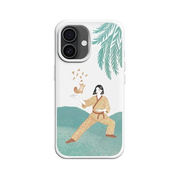 iPhone 16 SolidX 白 - 欣蒂小姐 Miss Cyndi - 松子散花