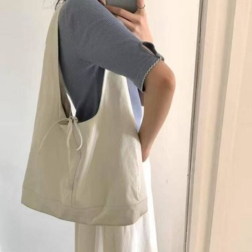 韓國早春新款蝴蝶結綁帶包大容量時尚百搭手提單肩包女0711