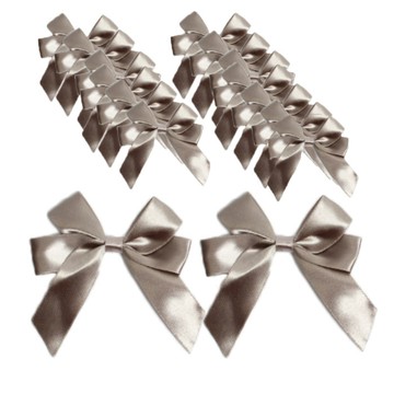 雙層成品緞帶  米色  15個