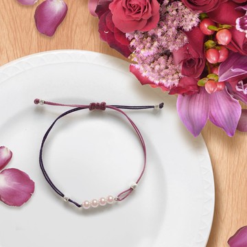 可愛日本Baby Akoya 珍珠手繩 愛情手鍊  銀珠手鍊 純銀手鍊