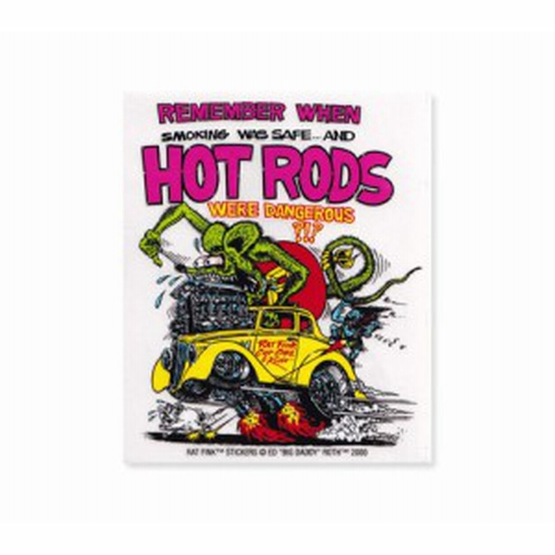 ラットフィンク ステッカー 車 アメリカン キャラクター おしゃれ バイク ヘルメット かっこいい Ratfink Hot Rods Sc Rdusa004 Mon 通販 Lineポイント最大1 0 Get Lineショッピング