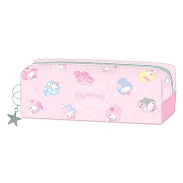 小禮堂 Sanrio 三麗鷗 美樂蒂 50周年紀念 方形拉鍊筆袋 (50周年)