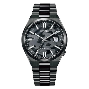 【CITIZEN星辰】NJ0155-87E 日期顯示 藍寶石鏡面 鋼錶帶 機械男錶 迷彩/黑 40mm 台南 時代鐘錶