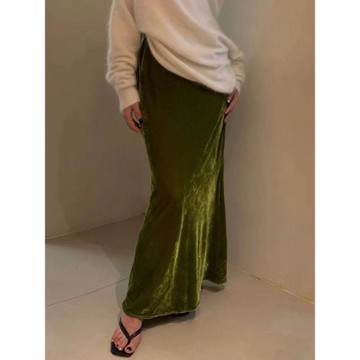 金絲絨魚尾裙修身顯瘦包臀2025秋裝新款高端優雅氣質長款半身裙女