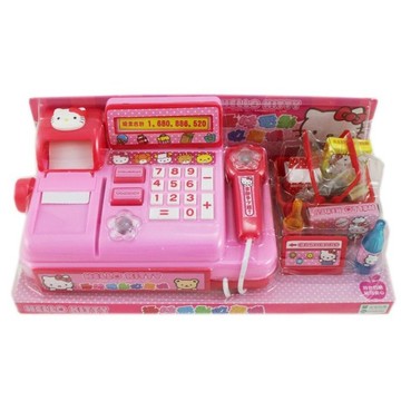 正版授權 hello kitty 電動 收銀機 扮家家酒 電動 聲光 0511340