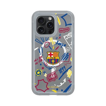 iPhone 15 Pro Max AirX 流變灰 - FC Barcelona - Graffiti