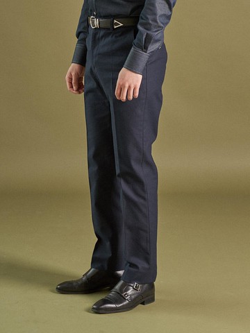 ALCPT004 Straight Fit Cotton Pants_navy