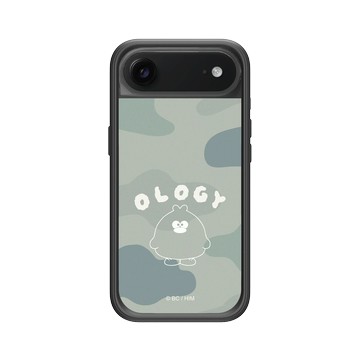 iPhone Air Mod NX -邊框背蓋組合 (相機按鈕) 黑 - 奧樂雞 Ology - 迷彩綠