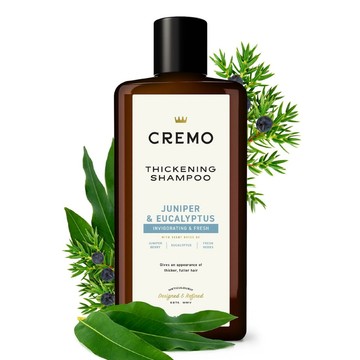 美國 Cremo 豐盈蓬鬆 沙龍香氛洗髮精（杜松桉樹）專業頭皮調理 控油去油保濕護理 男性男生男士香水深層護髮修護洗髮乳