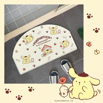 Sanrio 珪藻土亂版半圓地墊 珪藻土地墊 (60*35*0.9cm) 【收納王妃】