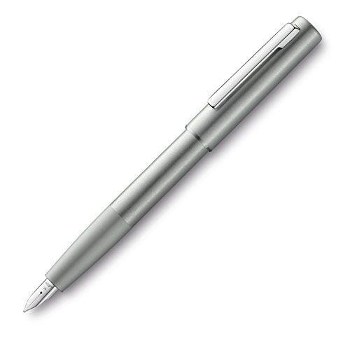 LAMY ラミー 万年筆 EF 極細字 アイオン オリーブシルバー L77OS-EF 両用式 正規輸入品