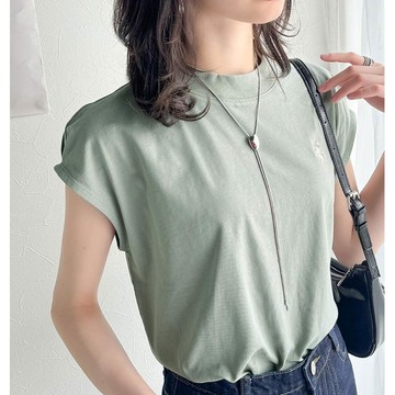 日本 Classical Elf - 刺繡logo魅力法式袖上衣-小立領-淺綠