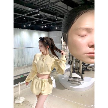 kikimy【氧感韓妹】一套不需要動腦的運動套裝女初秋新款兩件套