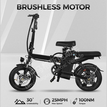 折疊代步車兩輪電動車時尚便捷電動自行車電瓶車