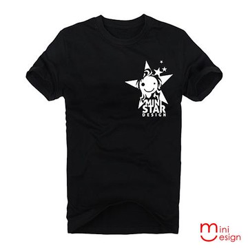 Minidesign-MINI STAR徽章潮流設計短T 五色