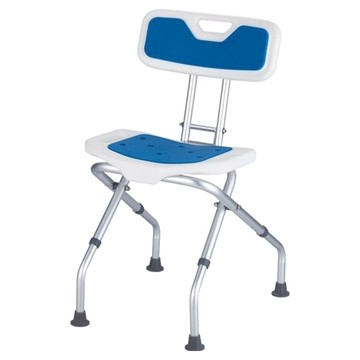 EARISE 雅蘭仕 可折疊收納靠背款洗澡椅  1個  白色