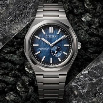 CITIZEN星辰 Mechanical系列 Zenshin 60 超級鈦 復古機械腕錶 40.5mm/NK5020-58M