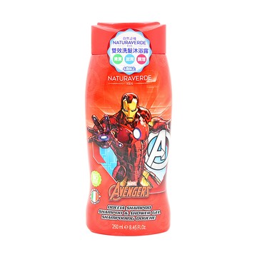 NATURAVERDE 鋼鐵人金盞花雙效洗髮沐浴露 4歲以上  250ml  1瓶