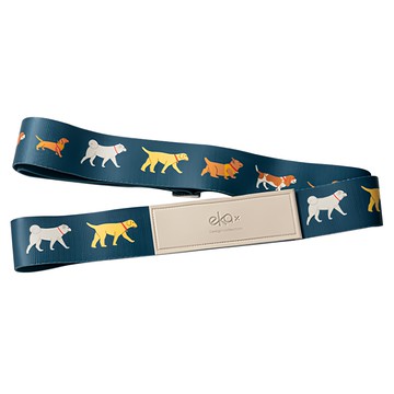 ekax 造型行李束帶 滌綸織帶 仿皮革 五金  195 x 5cm  狗派