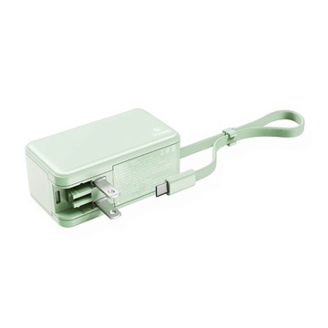 SARDINE 沙丁魚 22.5W 二合一行動電源 5000 mAh 帶充電線  DC032  綠色