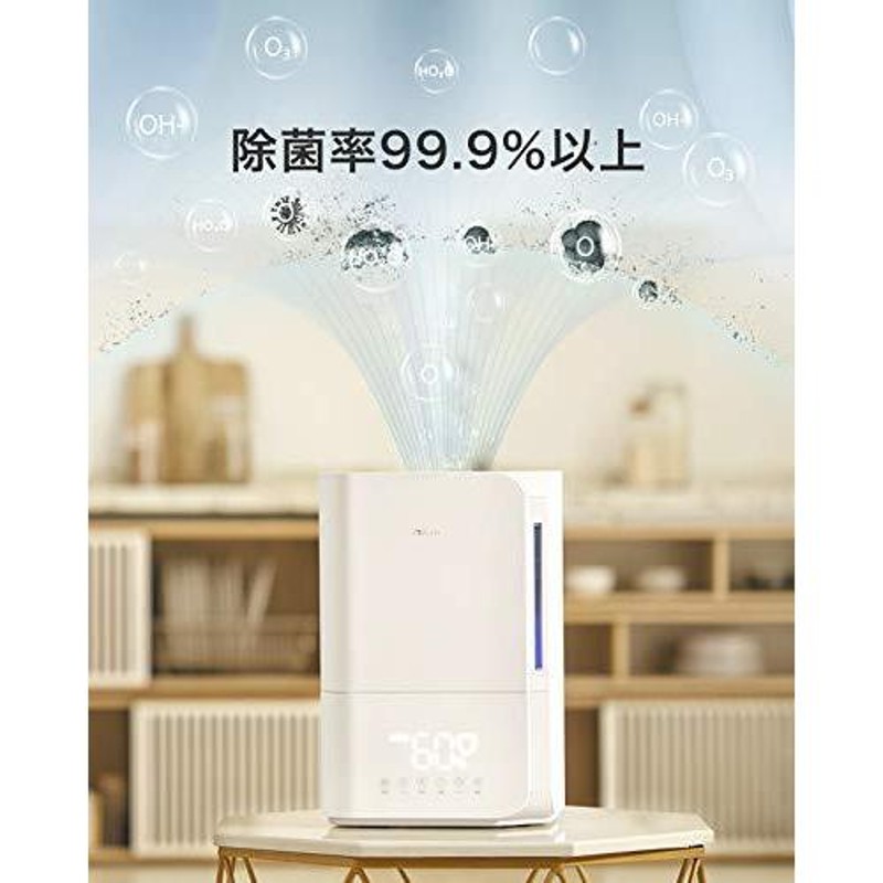 MILIN 除菌加湿器 大容量 除菌器 最新電解水技術採用 除菌率99.9%以上