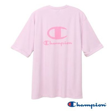 Champion 官方直營 女款 SPORTS LOGO快排印花短袖TEE-粉紅色(CW-BS309-175)