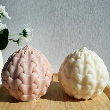 韓式ins生命之花香薰蠟燭硅膠模具diy圓球花苞擴香石膏手工皂模具