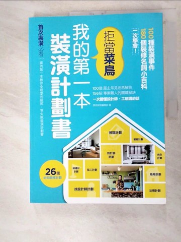 【書寶二手書T5／設計_JQ3】拒當菜鳥 我的第一本裝潢計劃書_漂亮家居