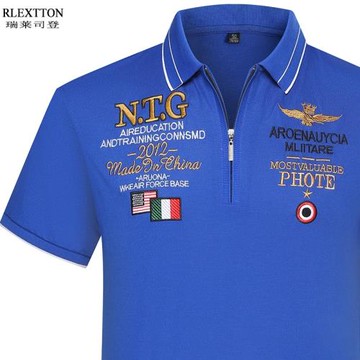 夏季高爾夫服裝 GOLF短袖t恤男拉鏈polo衫球衣服男裝透氣薄款體恤
