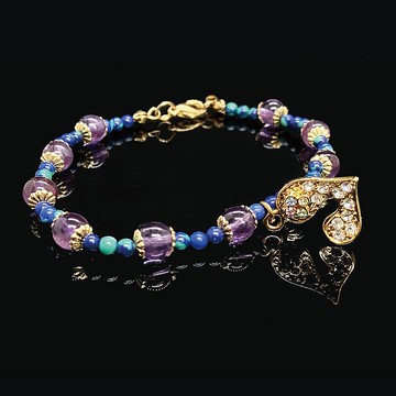 【亞特蘭提斯之戀/Love in Atlantis】紫水晶手鍊 | 天然石 客製