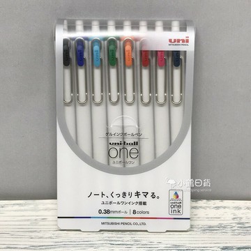 日本製 三菱 uni-ball one 0.38mm 超細自動鋼珠筆-8色組｜小鶴日貨